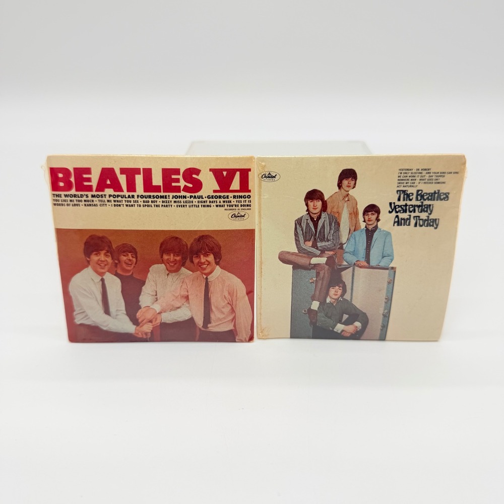 Vintage Beatles Miniature Album Collection Bubble Gum Packs B-8 B-10 Set of 2